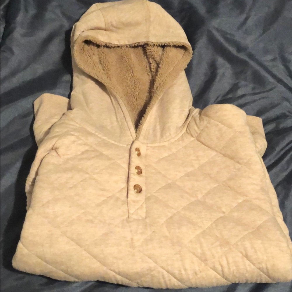 Ugg Fur Button Hoodie